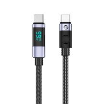 Kabel Orico LDC2C USB-C - USB-C PD 100 W z wyświetlaczem LED 480 Mb/s 2 m - 2szt. - czarny