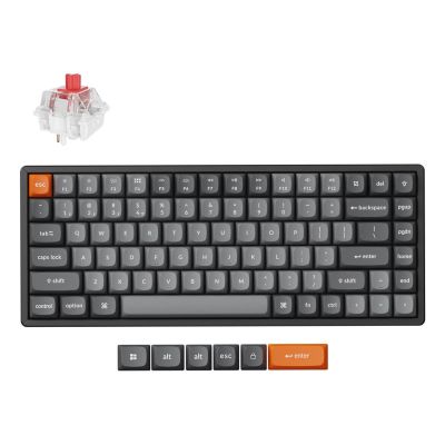 Keychron K2 Max klawiatura Uniwersalne USB + RF Wireless + Bluetooth Czarny, Szary