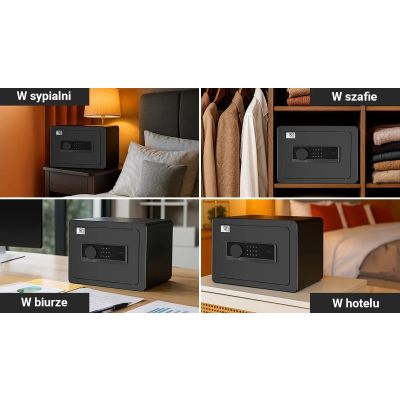 3. Extralink Lock Star A6-25 | Sejf elektroniczny | na kod