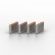 3. Lindy 40428 bloker portów Klucz blokady portu USB Type-C Szary, Pomarańczowy 4 szt.