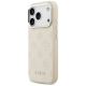 2. Etui Guess Peony Hot Stamp Script MagSafe na iPhone 17 Pro - beżowe