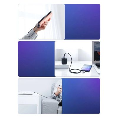 10. Kabel Ugreen US288 60127 USB-A / USB-C QC 3.0 3A 1.5m - szary