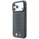 2. Etui BMW M Blue Perfo Metal Logo MagSafe na iPhone 18 Pro / 17 Pro - szare