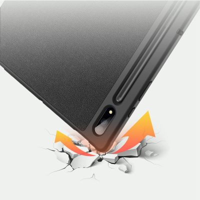 10. DUX DUCIS Domo składany pokrowiec etui na tablet z funkcją Smart Sleep podstawka Samsung Galaxy Tab S8/S9 Ultra czarny