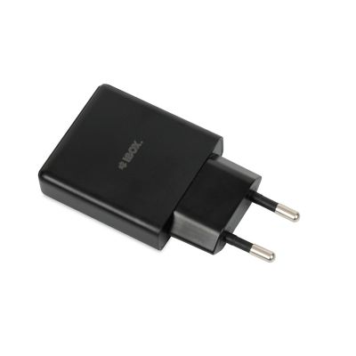 2. IBOX ŁADOWARKA UNIWERSALNA C-43 GAN PD30W SLIM USB A+C BLACK