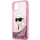 3. Etui Karl Lagerfeld Glitter Karl Head na iPhone 11/XR - różowe