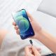 10. Baseus kabel do iPhone USB - Lightning 2m, 2,4A szary (CALD000516)