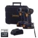 TOOL SET CD-B0A18 CW-B1218E 18V BL 2X2AH