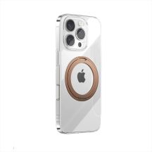 Etui Joyroom JR-16JL6 na iPhone 16 Pro ultracienkie kompatybilne z MagSafe z ringiem-podstawką 360° - złote