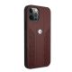 4. Etui BMW Leather Curve Perforate na iPhone 12 Pro Max - czerwone