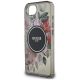 6. Etui Guess IML Flowers MagSafe na iPhone 16e - czarne