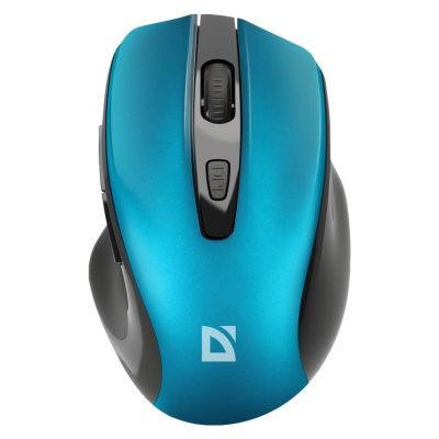 4. DEFENDER MYSZ BEZPRZEWODOWA PRIME MB-053 RF SILENT CLICK TURKUSOWA 52054