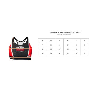 4. Top krótki damski MASTERS "COMBAT"  (WAKO APPROVED)
