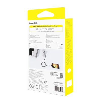 7. Kabel Baseus Dura USB-Typ C 60W 1m (czarno-złoty)