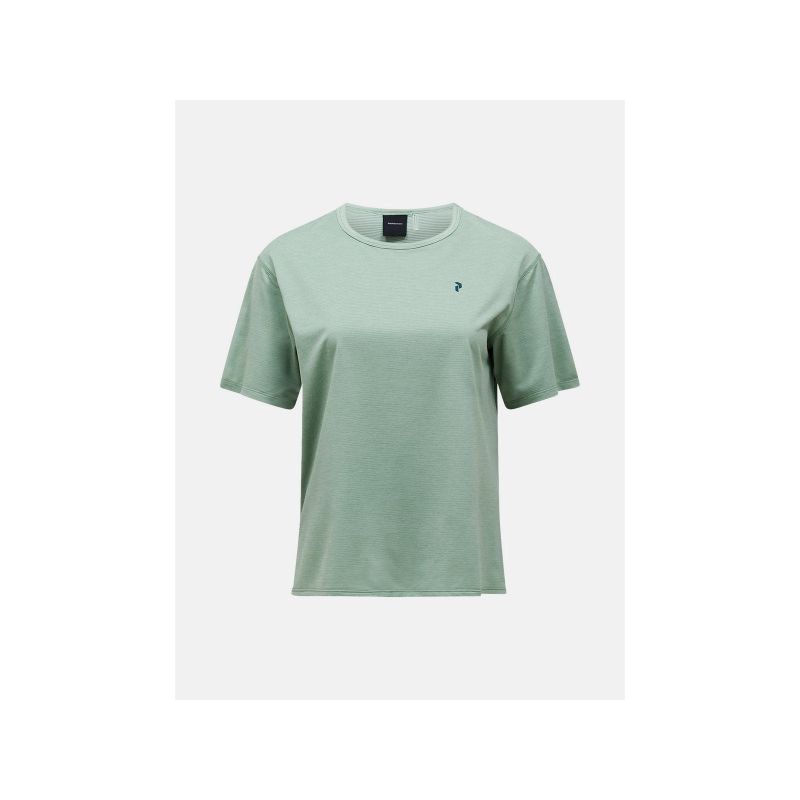 Koszulka damska PEAK PERFORMANCE W Trail Shortsleeve kolor zielony
