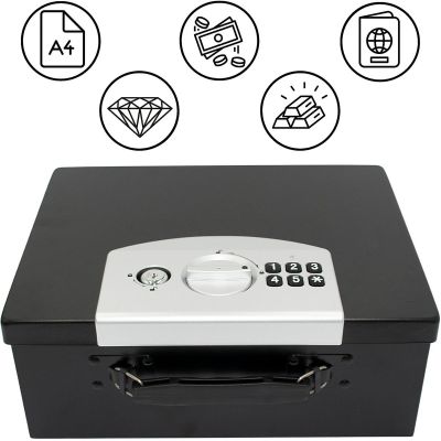 10. SEJF Z ZAMKIEM CYFROWYM 32,4x12,7x25,5CM 1068756 SASKA GARDEN