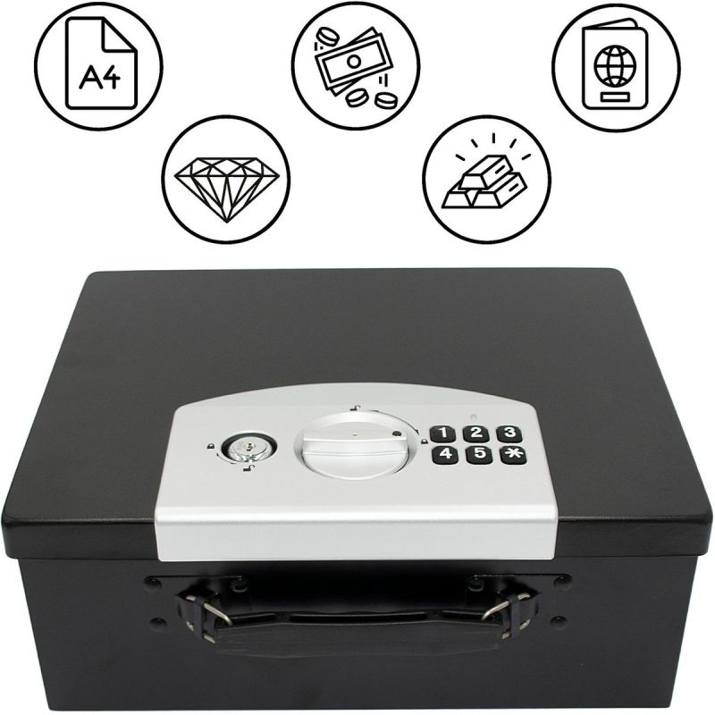 10. SEJF Z ZAMKIEM CYFROWYM 32,4x12,7x25,5CM 1068756 SASKA GARDEN