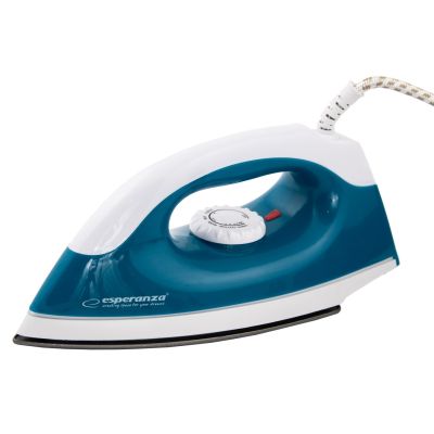 8. Żelazko turystyczne Esperanza Smoother EHI001 (1200W; kolor niebieski)