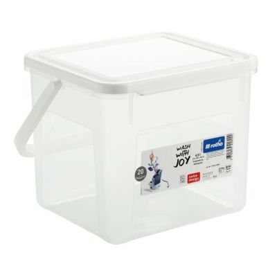 ROTHO Pojemnik na detergenty 3kg 4.5L transparentny/biały