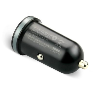 4. EVERACTIVE ŁADOWARKA SAMOCHODOWA 1X USB + 1X USB-C 35W QC 3.0 PD CZARNA CC-30Q