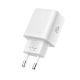 5. Ładowarka sieciowa Tech-Protect NCA20 PD 20W QC3.0 USB-A / USB-C + Kabel USB-C / USB-C 100cm - biała