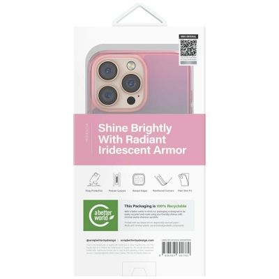 5. Etui UNIQ Iridescia Magclick Charging na iPhone 16 Pro Max - różowy