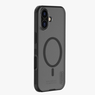 2. Etui Nillkin Super Frosted Shield Pro Magnetic kompatybilne z MagSafe na iPhone 17 - półprzezroczyste-czarne