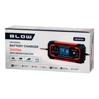 4. Prostownik automatyczny 12V/15A LiFePO4 BLOW