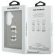 8. Etui Karl Lagerfeld Saffiano Double Heads Metal na Samsung Galaxy S26 - srebrne