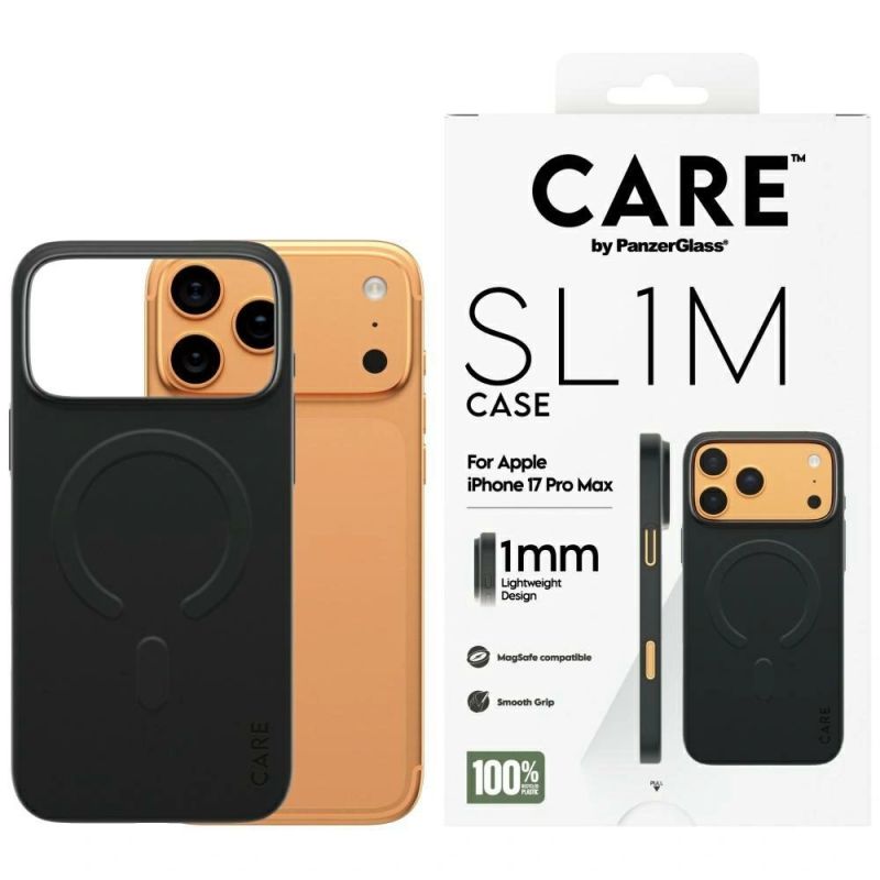Etui CARE by PanzerGlass SL1M MagSafe na iPhone 17 Pro Max - czarne