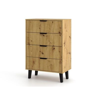 2. KOMODA SCANDI 4S SLIM DĄB ARTISAN