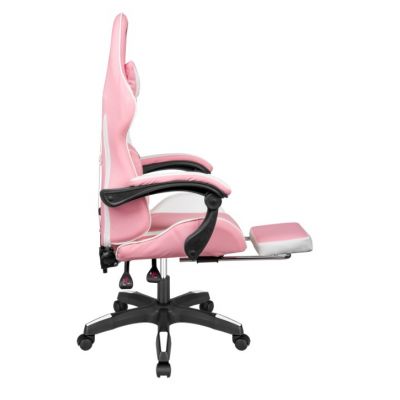 5. Fotel gamingowy Kruger&Matz GX-150 Biało-różowy