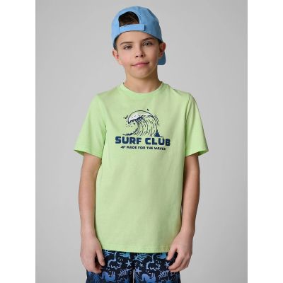 T-shirt bawełniany chłopięcy 4F 4FJRSS26TTSHM3901-45S