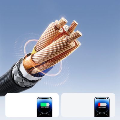 3. Kabel Joyroom S-A28 Flash Series 3A USB-A - Lightning 2m - czarny