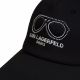 6. Czapka z daszkiem Karl Lagerfeld Paris Okulary Strapback Czarna - L5WH7946 blk