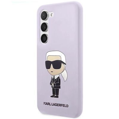 2. Etui Karl Lagerfeld Silicone Ikonik na Samsung Galaxy S23+ - purpurowe