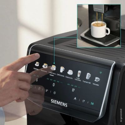 5. Ekspres ciśnieniowy Siemens EQ500 iAroma TP553E07 15bar | Piano black