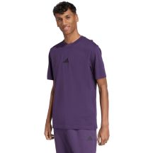 Koszulka męska adidas Essentials Small Logo Single Jersey fioletowa JW6232