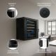12. Extralink Szafa rack 4U 600x600 Czarna montowana na ścianie