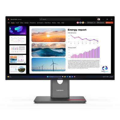 Monitor Lenovo ThinkVision P24q-40, 23,8", Systemy ochrony przed włamaniem (IPS), proporcje 16:9, 120 Hz, 4 ms, 2560x1440, 300 cd/m2, HDMI: 1, Krucza czerń, Gwarancja 36 miesięcy