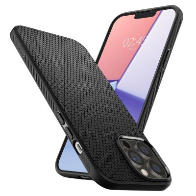 16. Etui Spigen Liquid Air na iPhone 13 Pro - czarny mat