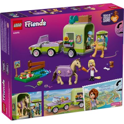 2. LEGO Friends 42695 Przyczepa do przewozu źrebaków
