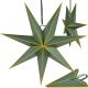 DEKORACJA PAPIEROWA GWIAZDA 45CM 7 RAMION ZIELONA SASKA GIFT & DECOR