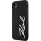 2. Etui Karl Lagerfeld Silicone Signature na iPhone 11 / Xr - czarne