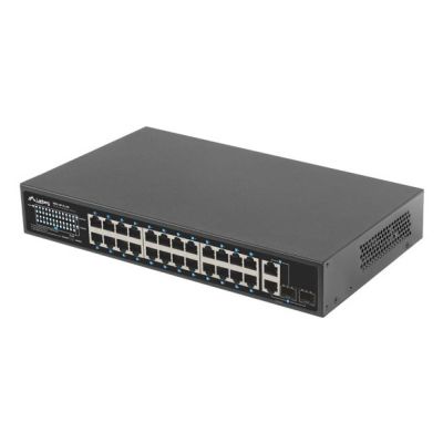 7. SWITCH LANBERG RSFE-24P-2C-250 24X 100MB POE+/2X COMBO RACK 19" GIGABIT ETHERNET 250W