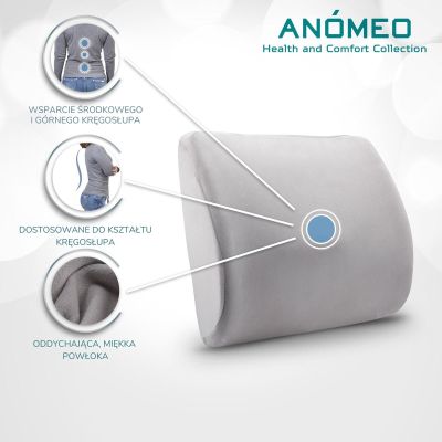 3. PODUSZKA POD PLECY ERGONOMICZNE PODPARCIE ANOMEO