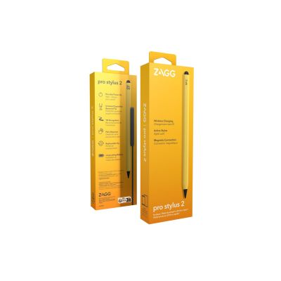 4. Rysik do tabletu ZAGG Pro Stylus 2, Tablet, Apple, Yellow, iPad Pro 11 & iPad Pro 12.9, Capacitive, Built-in