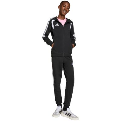 16. Bluza dla dzieci adidas Tiro 26 League Sweat Full Zip Hoodie czarna KF3324