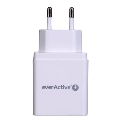 2. Ładowarka sieciowa everActive SC-300 (USB; kolor biały)