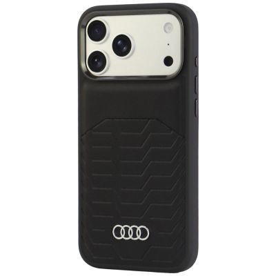 3. Etui Audi GT Synthetic Leather MagSafe na iPhone 18 Pro Max / 17 Pro Max - czarne